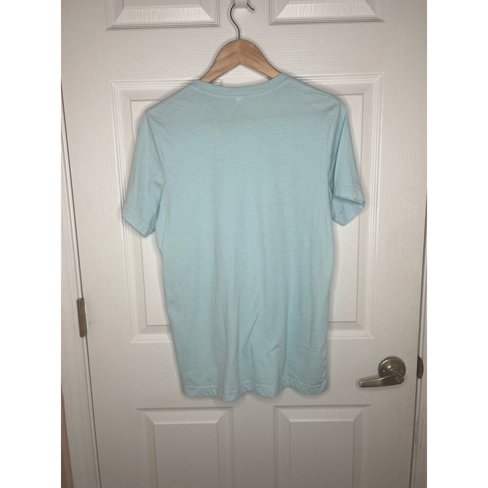 Pregnancy Announcement Our Dog Needed a Friend Baby Blue T-Shirt Shirt Size M - Picture 4 of 8